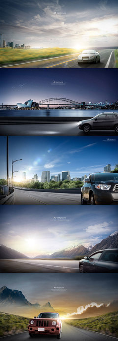 唯美風景汽車廣告